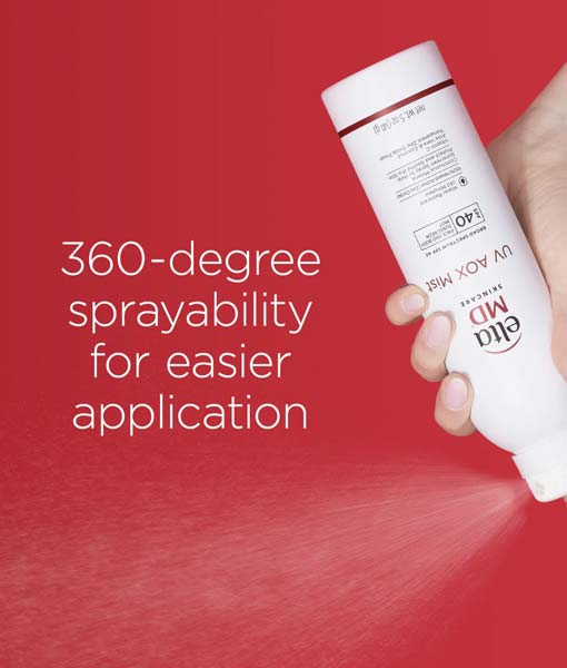 EltaMD UV AOX Mist SPF spray upside down too!