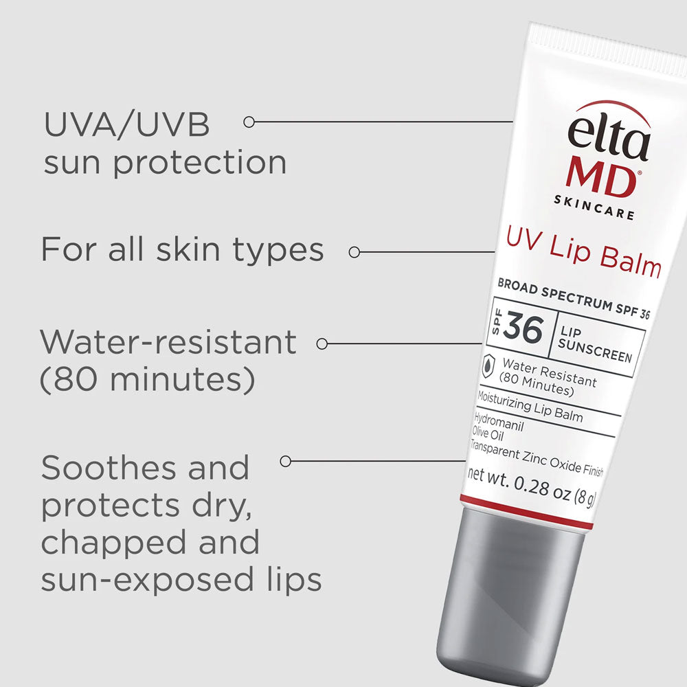 EltaMD UV Lip Balm tube features