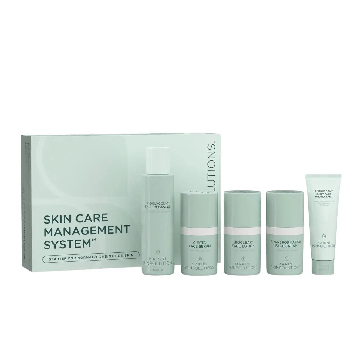 Marini SkinSolutions (Starter / Travel Size) Skin Care Management System – Normal / Combo Skin Kit