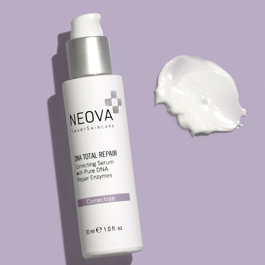 Neova DNA Total Repair swatch and bottle