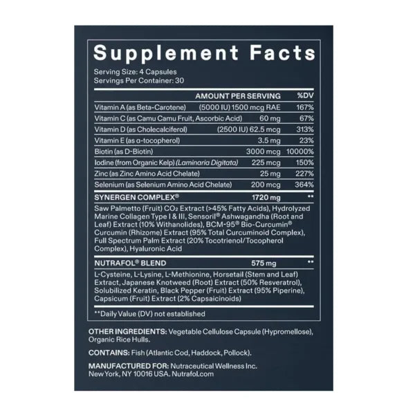 Nutrafol Hair Growth Supplements for Men - 3 Month Pack