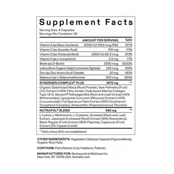 Nutrafol Hair Growth Supplements Women's Balance