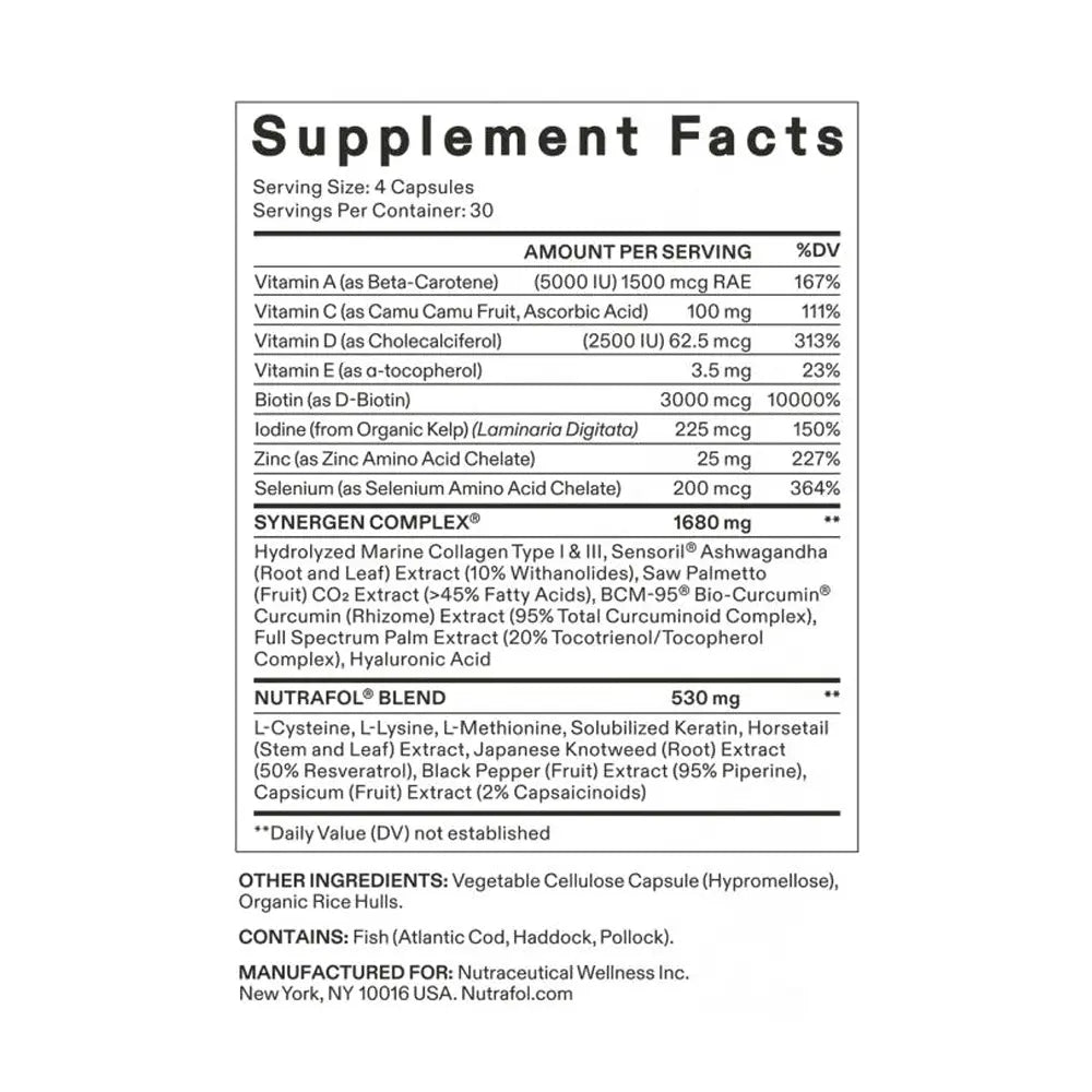 Nutrafol Hair Growth Supplements for Women - 3 Month Pack