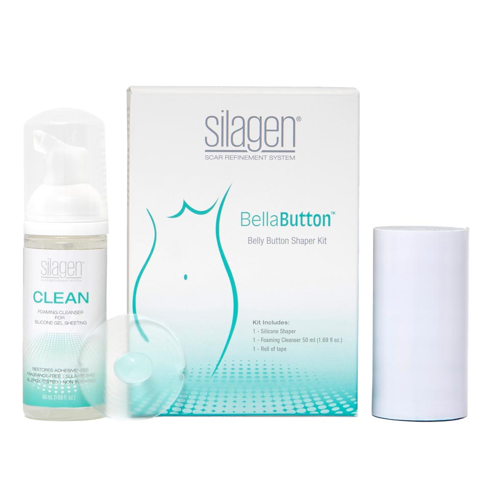 Silagen Belly Button Shaper Kit with BellaButton, Cleanser and medical Tape