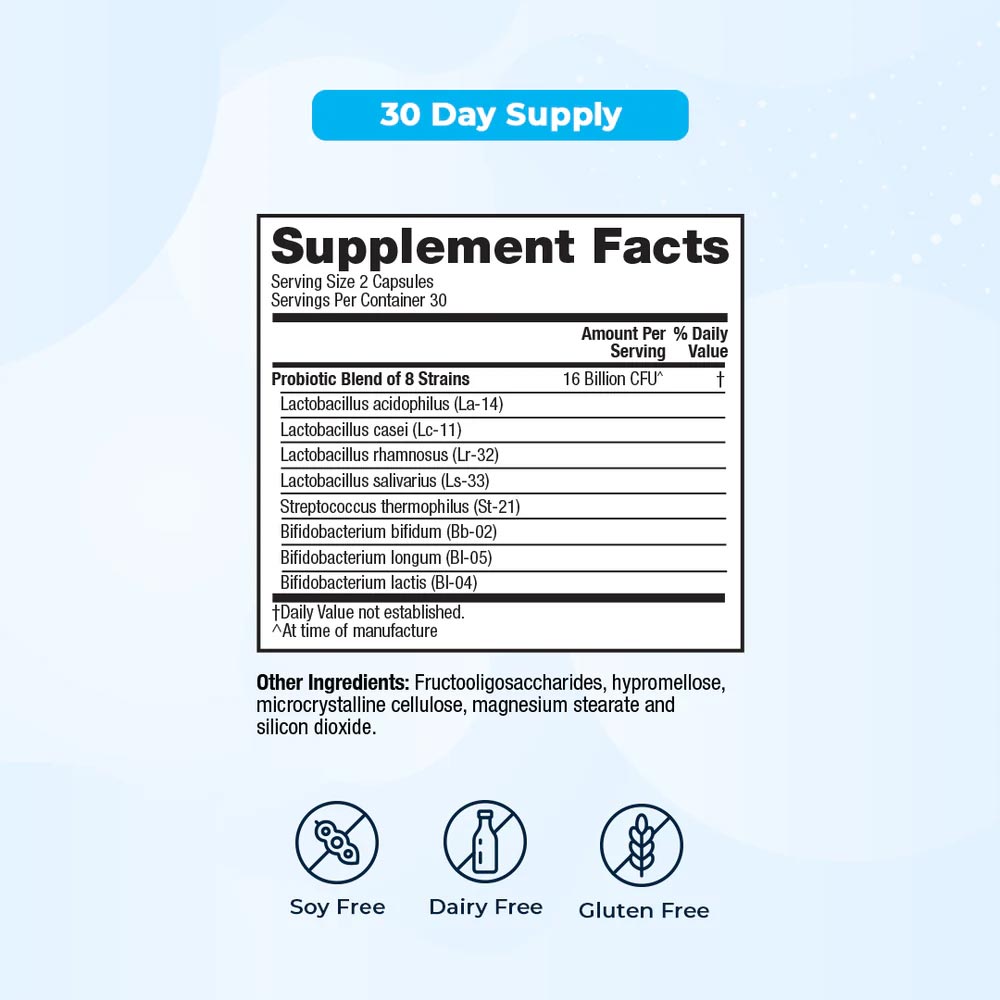 VitaMedica Daily Balance probiotics supplement facts
