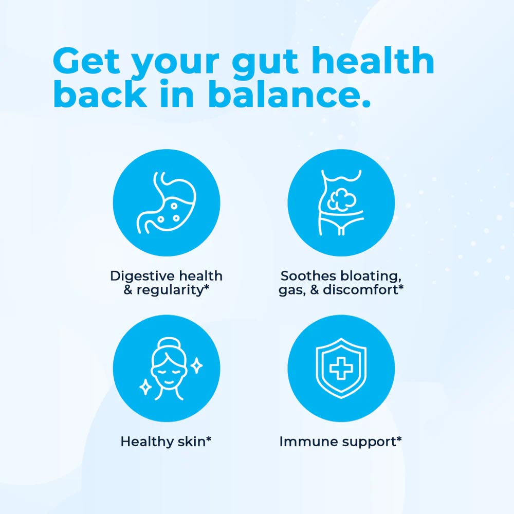 VitaMedica Daily Balance probiotics gut health graphic