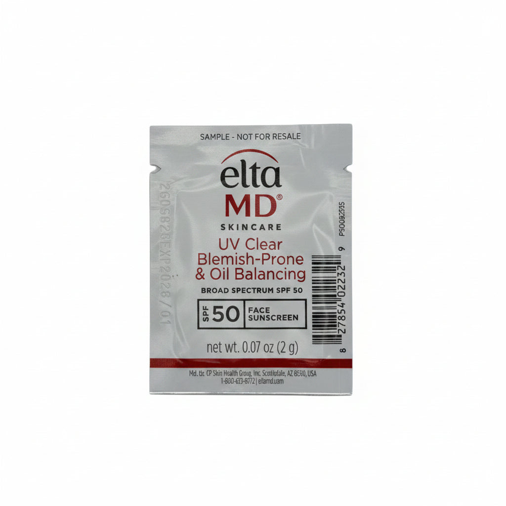EltaMD UV Clear Blemish-Prone & Oil SPF50 0.1oz foil sample size - [$3 value]