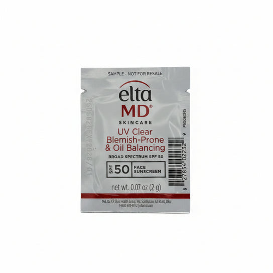 EltaMD UV Clear Blemish-Prone & Oil SPF50 0.1oz foil sample size - [$3 value]