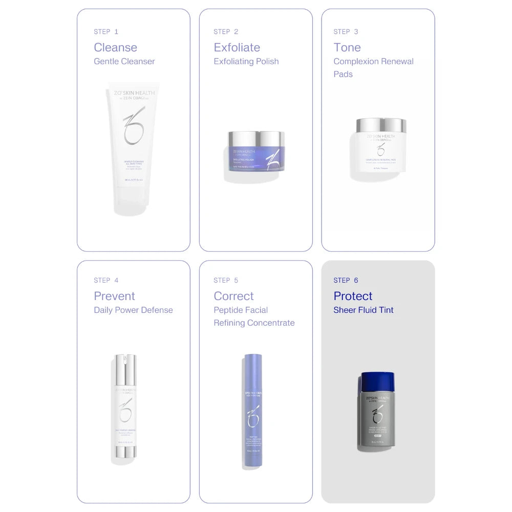 ZO Skin Health Sheer Fluid Broad-Spectrum Sunscreen SPF 45 Tinted (3 Shades)