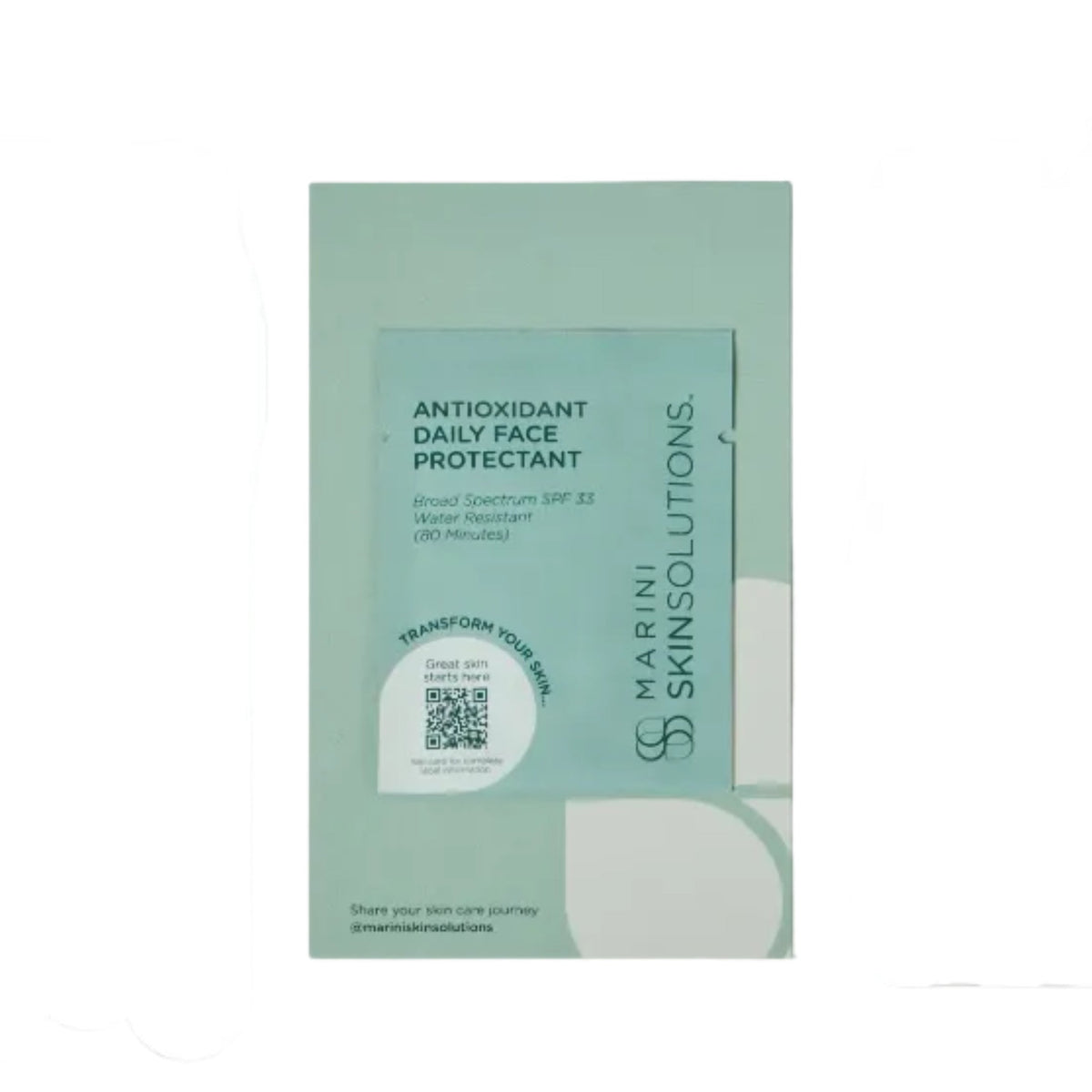 Marini SkinSolutions Antioxidant Daily Face Protectant SPF33 0.1 oz Sample Size [$6 value]