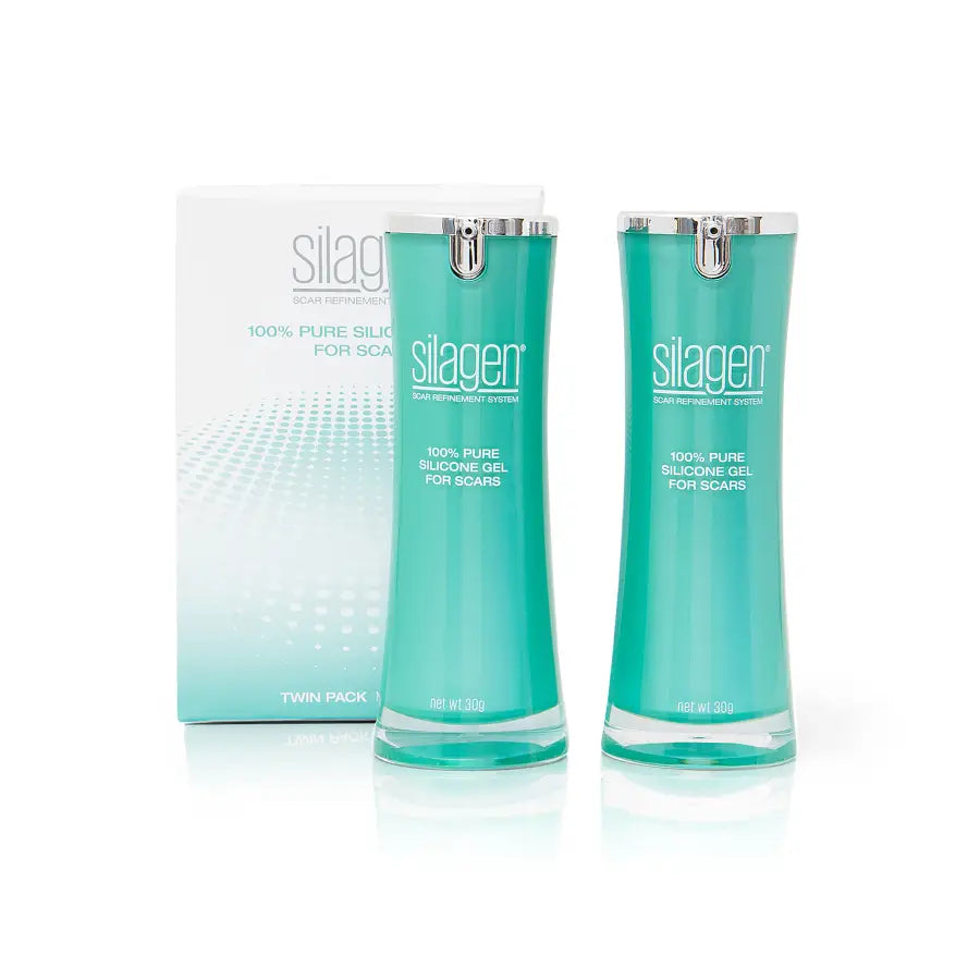 Silagen 100% Pure Silicone Scar Gel (1 oz / 30g) Twin Pack
