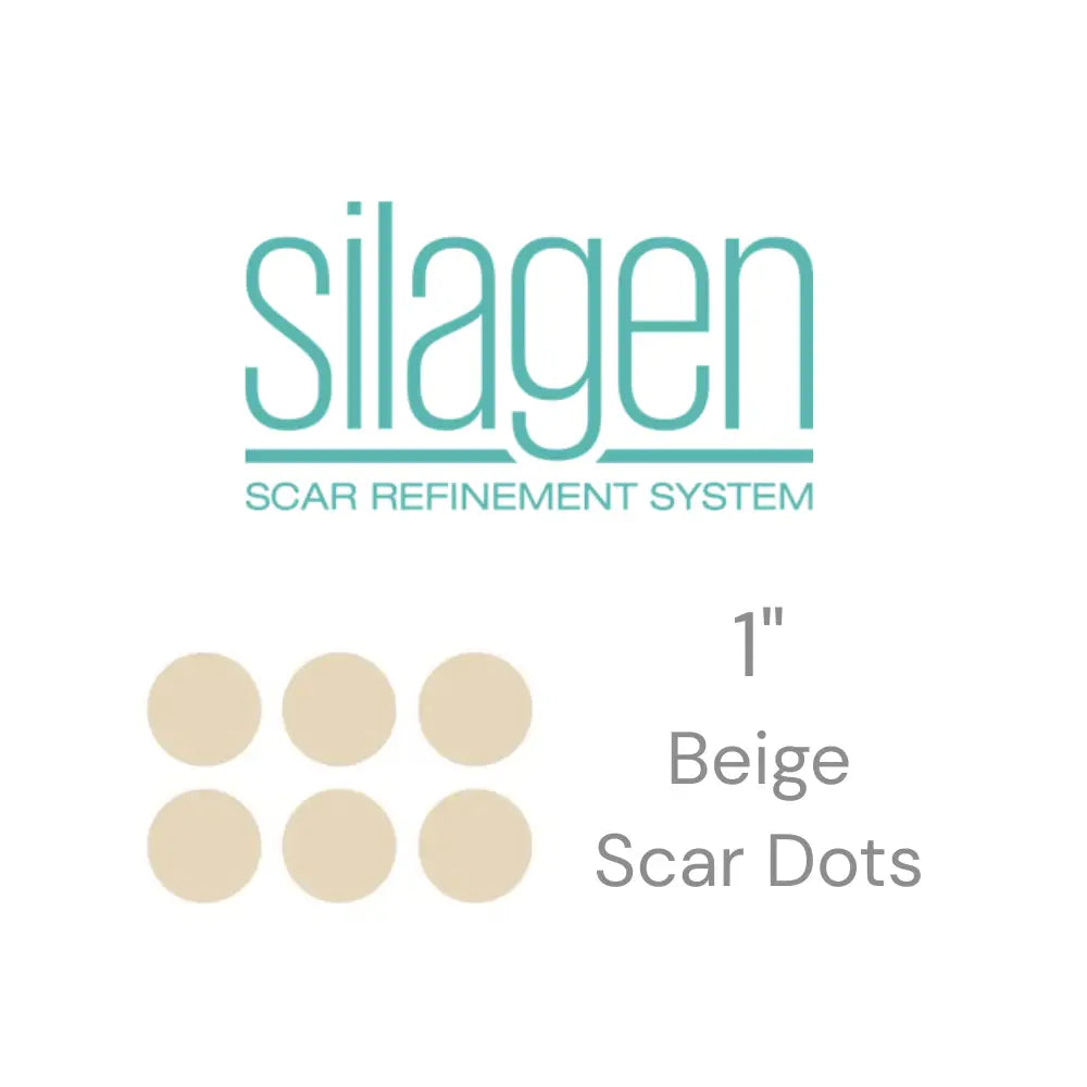 Silagen Silicone Gel 1″ Dots for Scars – Sheet of 6 Dots