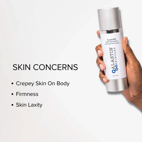 Alastin TransFORM Body Treatment concerns it addresses