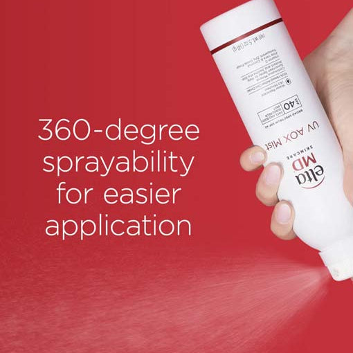 EltaMD UV AOX Mist SPF spray upside down too!