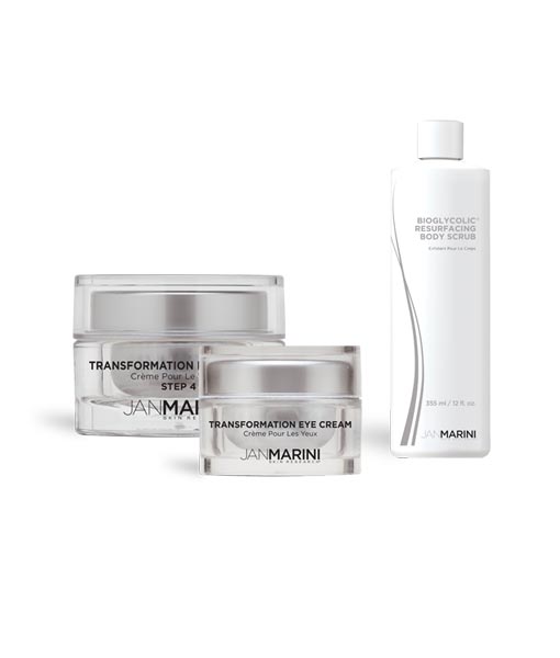 Bioglycolic Body Scrub, Transformation Face and Eye Cream - $242 value