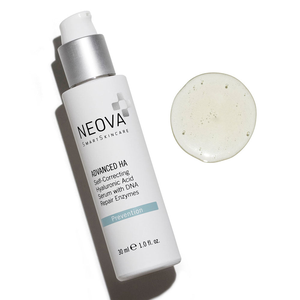 Neova Advanced HA bottle and swatch