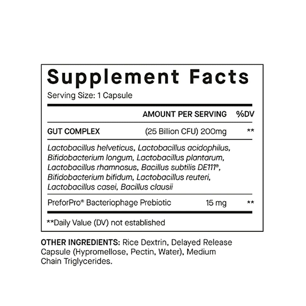 Nutrafol Hairbiotic MD probiotics supplement facts