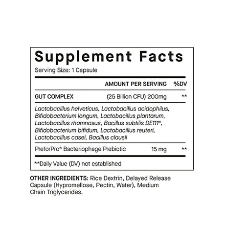 Nutrafol Hairbiotic MD probiotics supplement facts