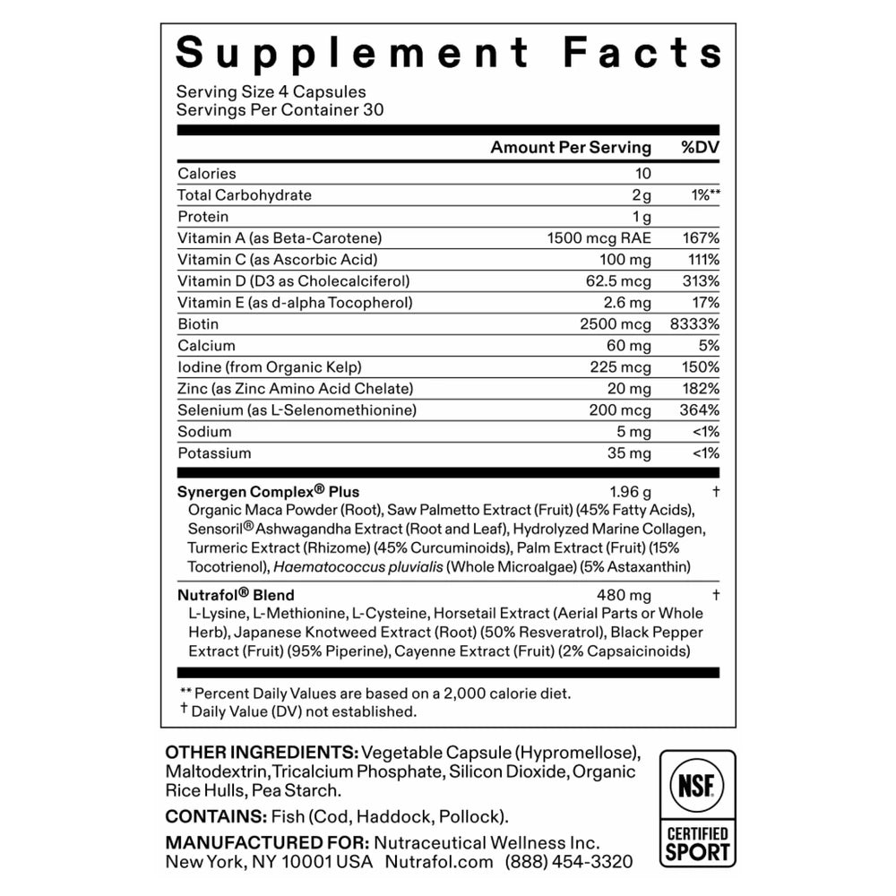 Nutrafol Hair Growth Supplements - Women's Balance - 3 Month Pack
