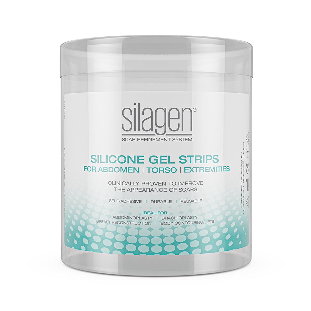 Silagen Silicone Gel Sheeting Abdominal Strips Jar