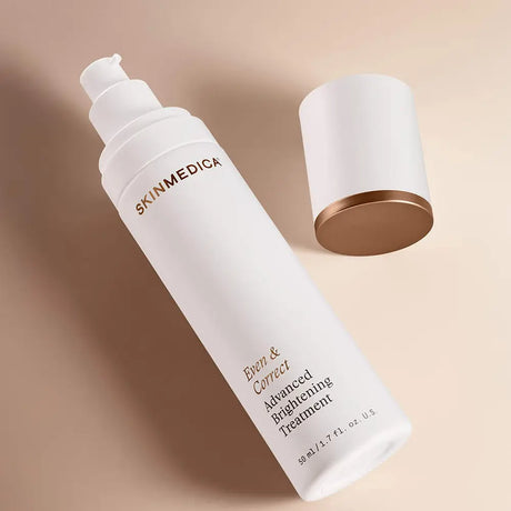 SkinMedica Even and Correct Advanced Brightening Treatment open bottle