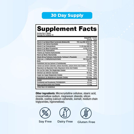 VitaMedica Bone Support supplements facts