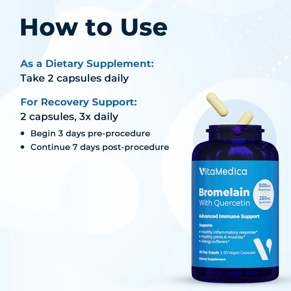 Vitamedica Bromelain Quercetin how to use