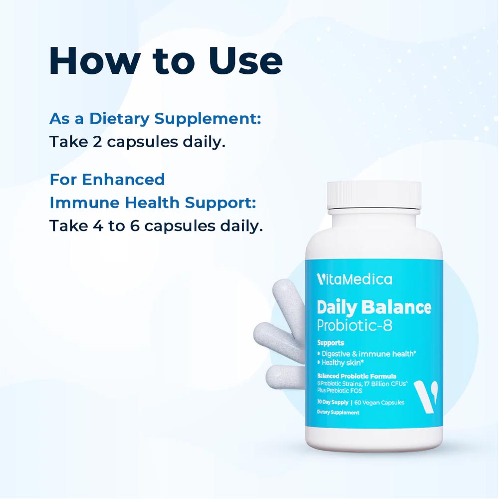 VitaMedica Daily Balance probiotics how to use