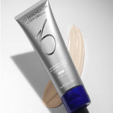 ZO Skin Health Broad-Spectrum SPF 50 tube and swatch